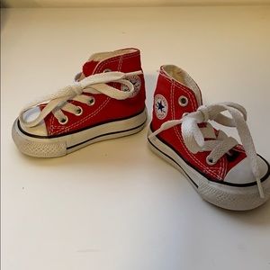 Converse infant size 2 red